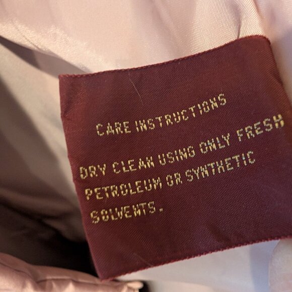 Vintage J.Gallery Duck Down 1980s Dusty Rose Long Puffer Winter Coat - Women's M - Picture 16 of 16